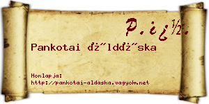 Pankotai Áldáska névjegykártya